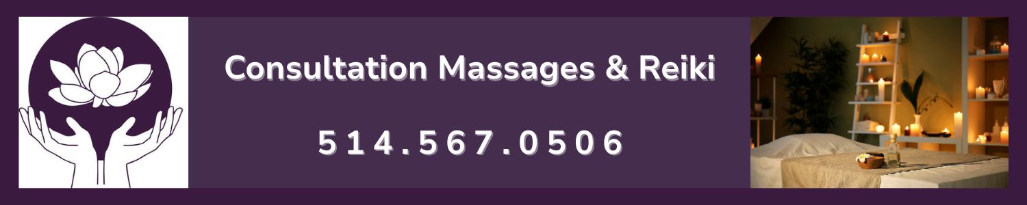 Consultation Massages & Reiki - Massothérapie Salaberry-de-Valleyfield