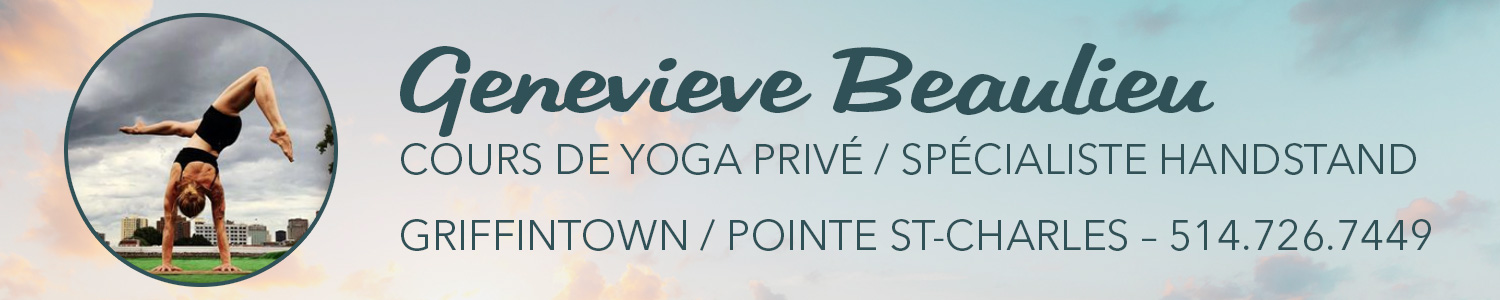 Cours de yoga privé Genevieve Beaulieu spécialiste handstand